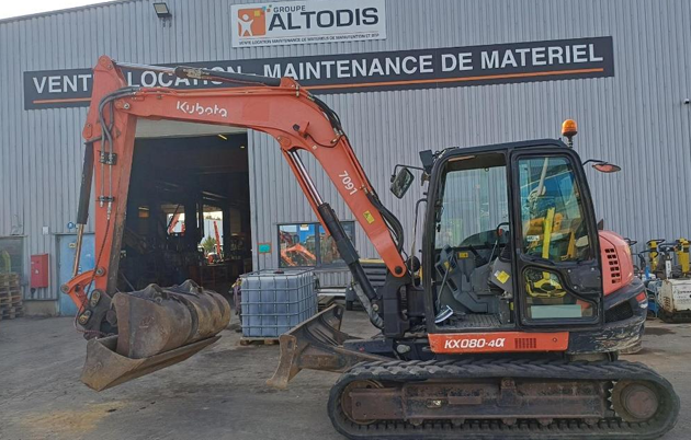 MINI-PELLE KUBOTA KX080-4GLATH – 8T – F7091